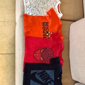 4 PIECE BUNDLE 5T T-SHIRTS